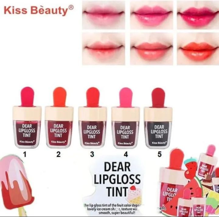 kiss-beauty-dear-lip-gloss-tint-ลิปทิ้นท์-kiss-beauty-lip-tint-ice-cream