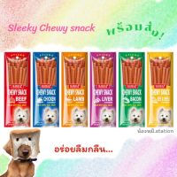 Sleeky chewy snack สลิคกี้ ชิววี่สแน็ค 50 กรัม อาหารสุนัข ขนมสุนัข ขนมหมา ราคาถูก