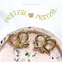 Confetti Sunday Pretzel Earrings