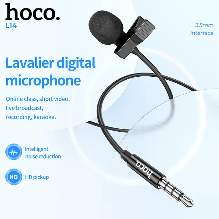 HOCO L14 100% Original Genuine lapel microphone 3.5mm Connector ...