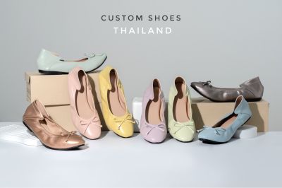 รองเท้าบัลเล่ต์ By Customshoes นุ่ม ใส่สบาย Made in thailand