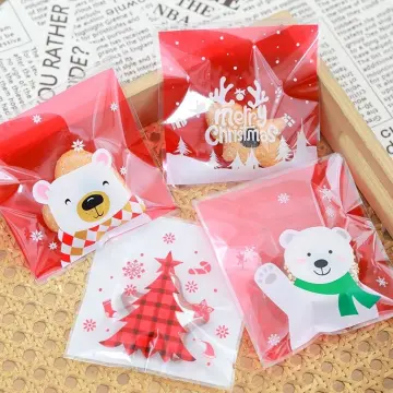Buy 50pcs Christmas Gift Bag, Santa Claus Print Cellophane Bags, Baking  Candy Packaging Bags, Merry Christmas Candy Boxes, Christmas Gift Boxes  Online in India - Etsy