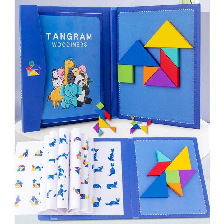 Magnetic Tangram Puzzle For Kids Toys Educational Toys For Kids Toy ...