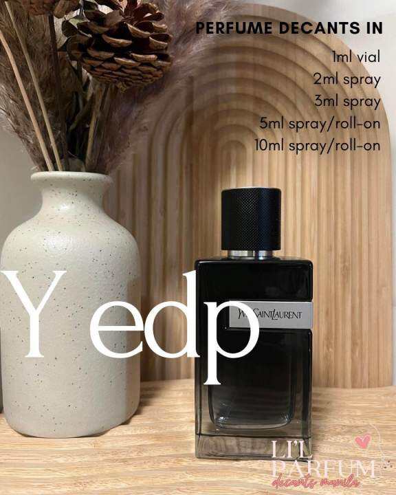 YSL Y EDP, Men Perfume Decant in Spray/Rollon Bottles 1ml(vial), 2ml 3ml 5ml 10ml Lazada PH