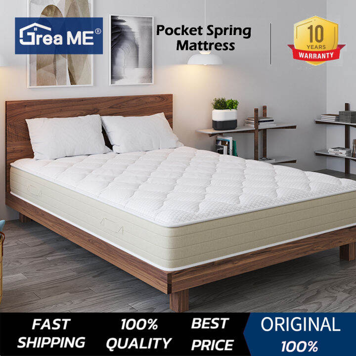 （COD) DreaMe 8.5 inch 10 Years Warranty Memory Spring Mattress Medium