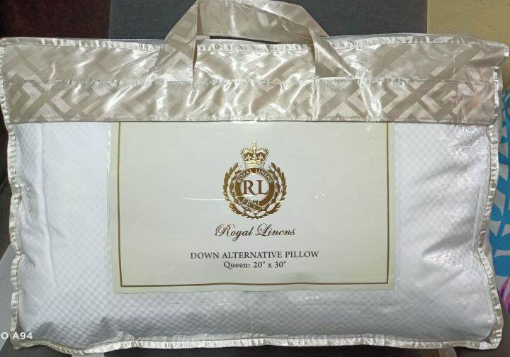 Royal Linens Down Alternative Pillow 20x30 Lazada PH