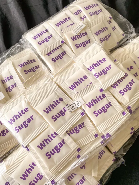 White Sugar Sachet (4 grams) 100pcs/pack (Pure Victoria Sugar) Lazada PH