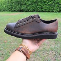 ส่งฟรี 7Us 25cm Hawkins Round Toe Oxford Shoes - โทนสี Beeswax Traction Tred - Pre-owned Authentic 40eu