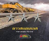 ดาวสแตนเลส 4” (หลังเรียบ)