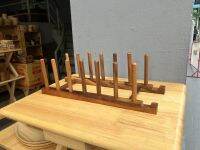 ที่คว่ำจาน คว่ำเขียง หรือคว่ำฝาหม้อ ทำจากไม้จามจุรี Dish rack made of Acacia Wood