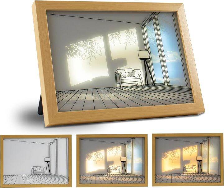 Rechargeable 3D Led Light Painting Frames ,DIY Ins Nordic 3 Colors