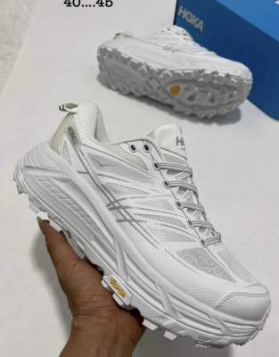 Hoka One One Mafate Speed 2 Trail Running Shoes (size37-45) White รองเท้าวิ่งผู้ชาย รองเท้าวิ่งผู้หญิ