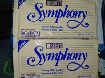 SYMPHONY Milk Chocolate with Almonds & Toffee Giant Candy Bar, 7.37 oz