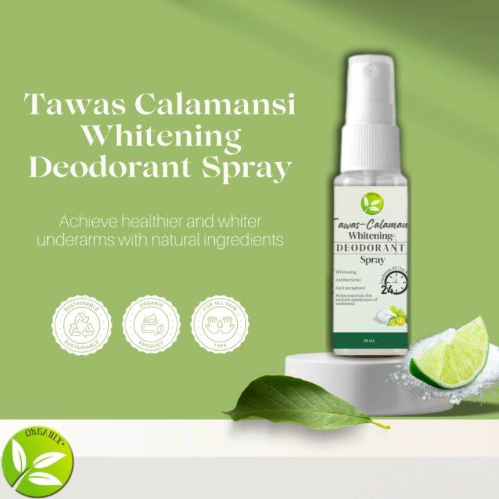 HB Organix Plus Tawas Kalamansi Deo Spray for Underarms 24 Hours