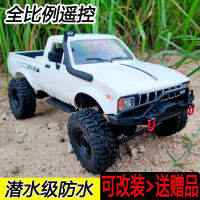 ของเล่นเด็กดัดแปลงได้ RC รถบังคับปีนเขาจำลองการเดินทางในป่าและภูเขาสี่ล้อรถกระบะอัตราส่วนเต็มรูปแบบ C24-1