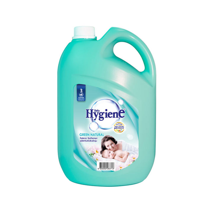 ไฮยีน-น้ำยาปรับผ้านุ่ม-สูตรมาตรฐาน-กลิ่นเนเชอรัล-เขียว-3500-มล-hygiene-regular-softener-green-3500-ml