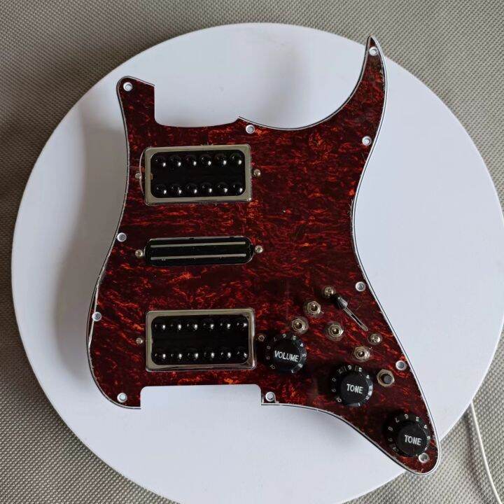 Prewired Strat HSH Pickguard Loaded Invader Humbucker Pickup set Multi