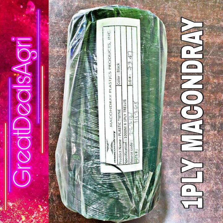 1 PLY BLACK MACONDRAY BANANA TWINE FOR TRELLISES AND HOLDINGS (1 ROLL