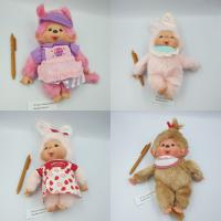 ตุ๊กตา Monchhichi ไซส์ M 25 cm ป้ายไม่ห้อย ของแท้จากญี่ปุ่น