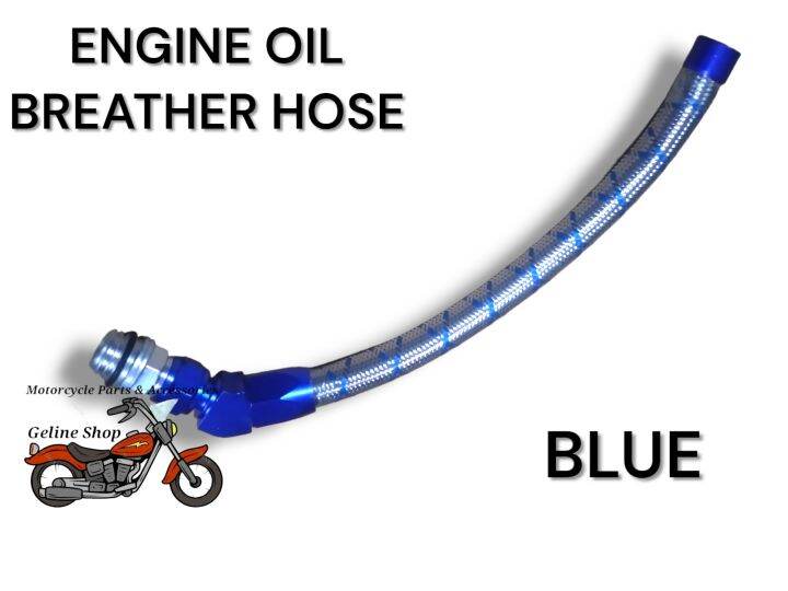 [GELINE SHOP] ENGINE OIL BREATHER HOSE FOR UNIVERSAL MOTORCYCLE (BLUE
