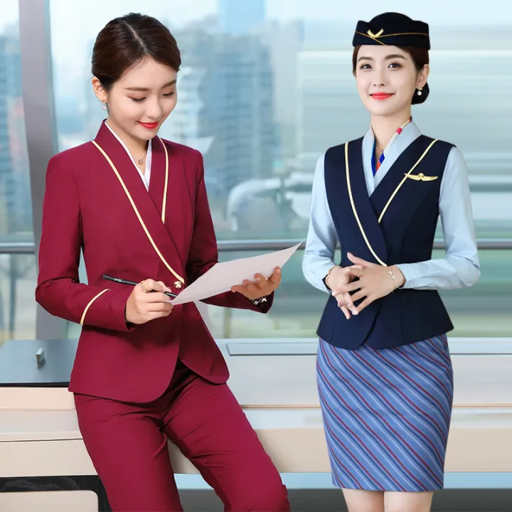 China Southern Airlines Stewardess Uniform Vest Suit Business Suit ...