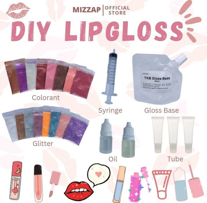 Starter Kit DIY Lipgloss TKB Versagel & Mica/Glitters • Lip Gloss