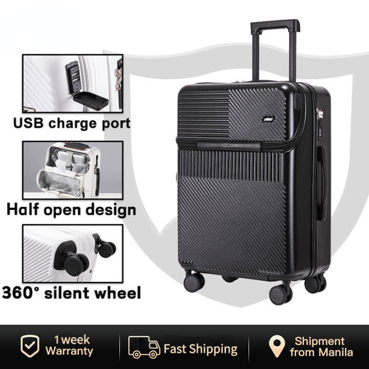 20/26inch Japanese Style Luggage USB Charging Suitcase Travel Luggage