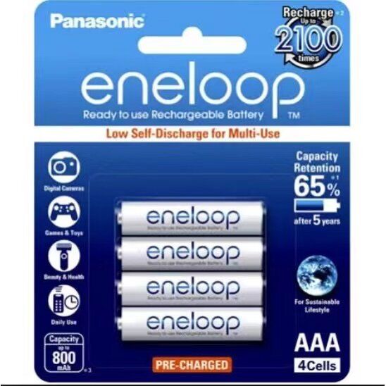 original-panasonic-eneloop-pro-ถ่านชาร์จ-aaa-800-mah-aa1900mah-rechargeable-battery-1-แพ็ค-4-ก้อน-รับประกัน-1-เดือน