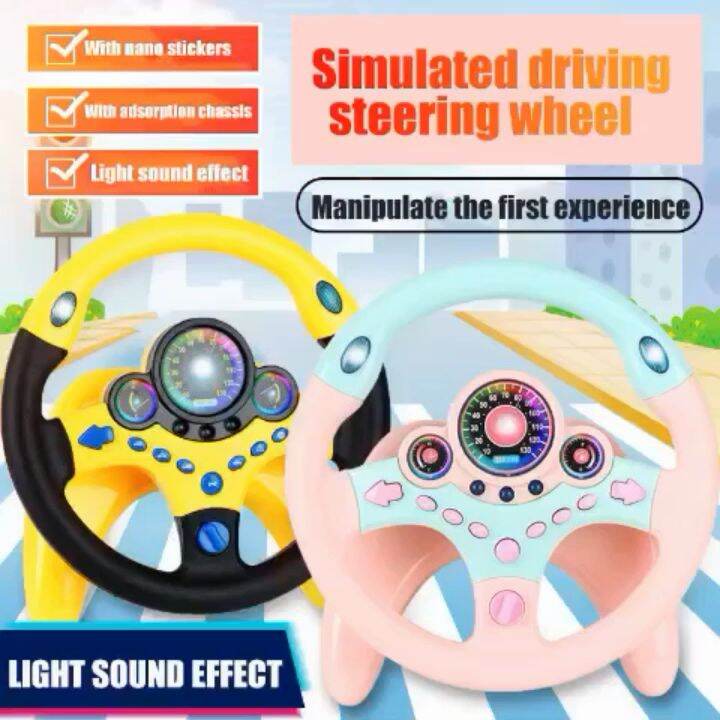 Little Buddy Steering Driving Toy Back Seat Car Steering Wheel Toys Car