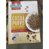 Nut Free &amp; Dairy Free Cocoa Puffs Plant Based Gluten Free ( Orgran Brand ) 300 G. ธัญพืช อบกรอบ รสโกโก้ ( ตรา ออร์แกรน ) โกโก้ พัฟฟ์