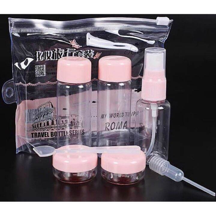 7PCs/4pcs set Mini Plastic Bottle Container Empty Essentials Mini