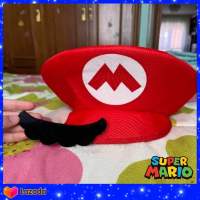 หมวกคอสเพลย์ Super Mario พร้อมหนวด ชุดปาร์ตี้ ชุดแฟนซี ของเล่น ชุดละคร