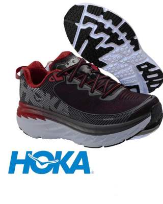 Hoka One One Bondi 5 (size40-45)Black Red รองเท้าวิ่ง