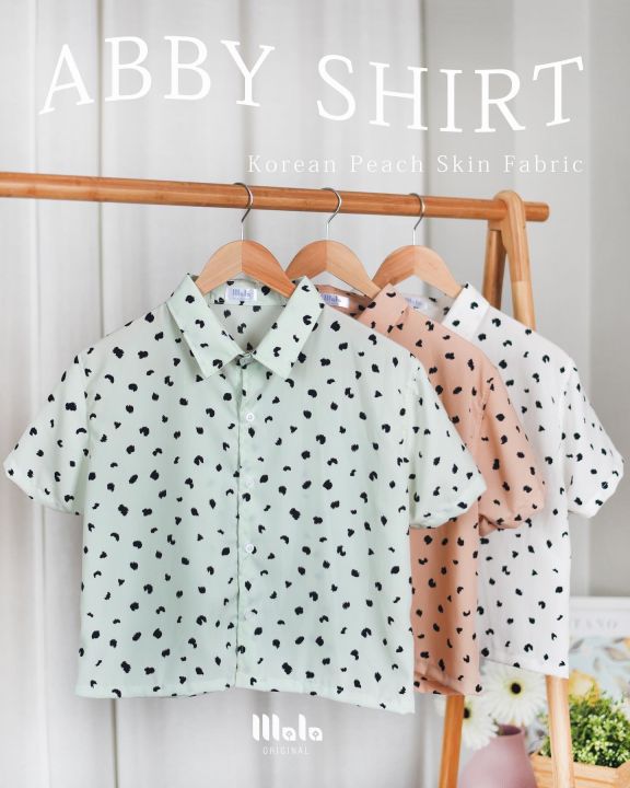 abby-shirt-รุ่นนี้ผ้ายับยาก-ไม่ต้องรีดก็ใส่ได้ค่า