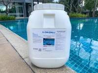 ร้านช่วยค่าส่ง สินค้าขายดี คลอรีน chlorine  TCCA 90% V-Chlon วี-ชอร์ 50 กิโลกรัม เกรดพรีเมี่ยม ปรับสภาพน้ำใส สูตรเข้มข้น ชนิด ผง เกล็ด ก้อน  POOL