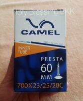 Camel ยางในจักรยาน ? INNER TUBE PRESTA FV 60 MM 700X23X25X28C จุกเล็ก วาล์วยาว