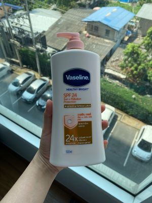 (ส่งไว)วาสลีน เฮลธี้ ไบรท์ 500 มล. ซัน+โพลูชั่น โพรเทคชั่น SPF24 PA++ Vaseline Healthy Bright Sun+Polution Protection