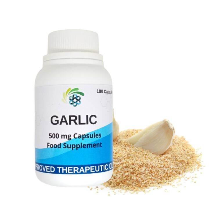Garlic Capsules (100 Capsules) 100 Organic Pure Natural Garlic