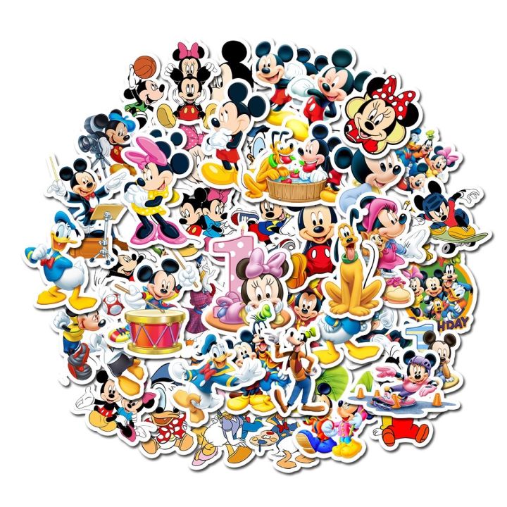 sticker-สติ๊กเกอร์-mickey-mouse-h-177-มิกกี้-เมาส์-50ชิ้น-มิกกี้เมาส์-มิค-กี้-เม้า-มินนี่-disney-ดิสนีย์-mickey-ตุ๊กตา