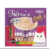 CIAO-ชูหรุ แมวเลีย ปลาทูน่าและหอยเชลล์ (20ชิ้น)