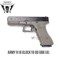 ARMY R18 GLOCK18 OD GBB (A) แถมอุปกรณ์พร้อมเล่นครบชุด