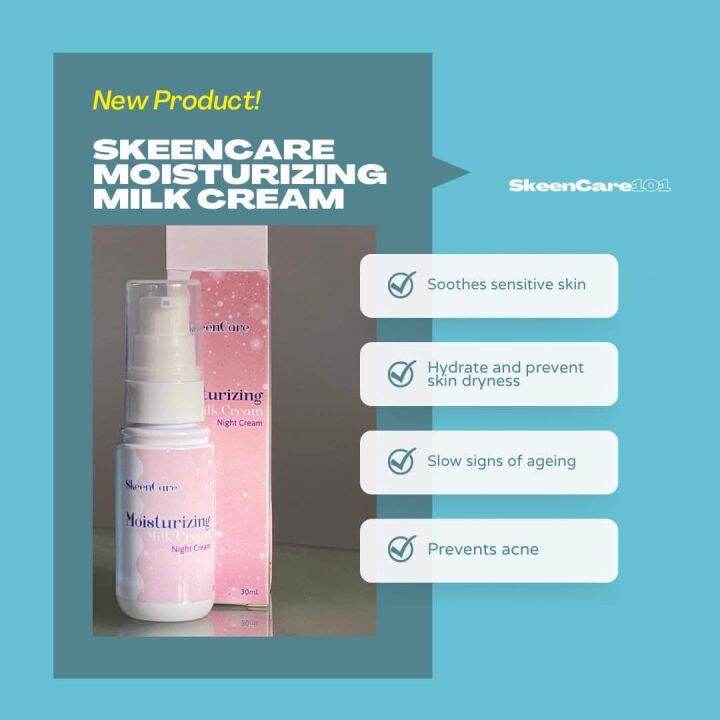 SkeenCare Moisturizing Milk Cream (Night Cream) 30ml (FDA Approved