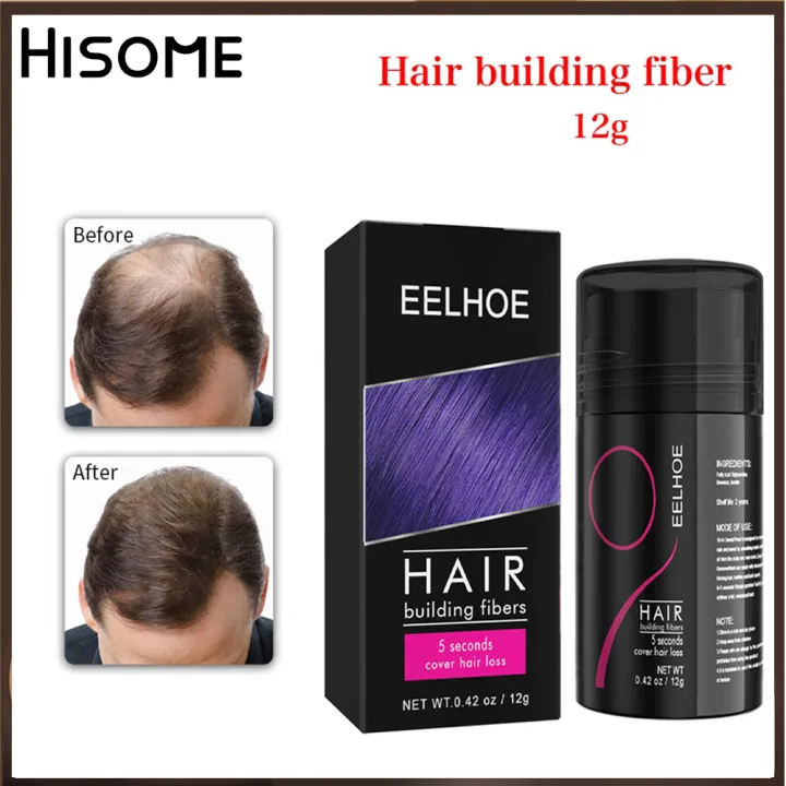 Hiosme Hair Building Fiber 12g Hair Fiber Black | Lazada PH