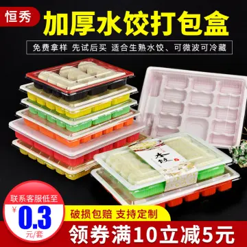 Disposable Take Out Dumpling Meal Box Frozen Fast Food Packing