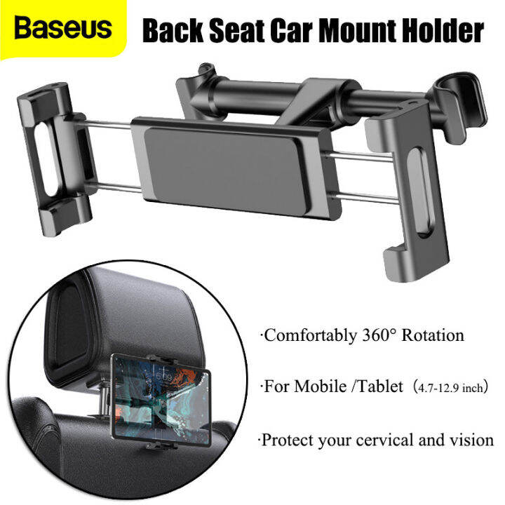 Baseus Car Back Seat Mount Holder For iPhone iPad Tablet PC 360