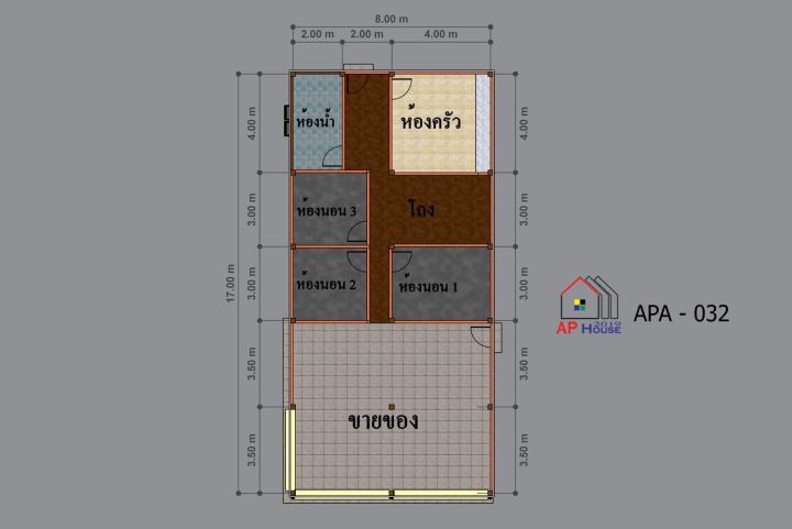 แบบบ้าน3ห้องนอน-ร้านค้า