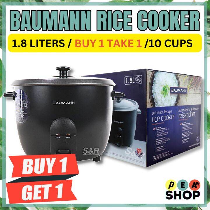 Pea's Shop Heavy Duty 10 Cups Rice Cooker Baumann Living Lazada PH