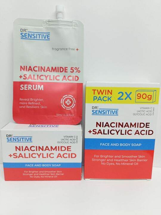 Dr Sensitive Niacinamide Salicylic Acid Face And Body Bar Soap 120g Lazada Ph