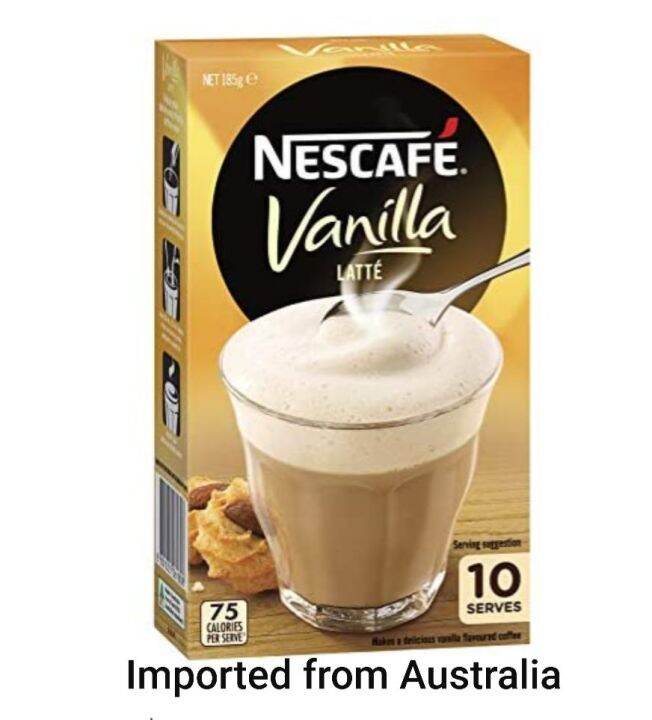 Nescafe Vanilla Latte Coffee Sachets 10pack (imported From Australia 