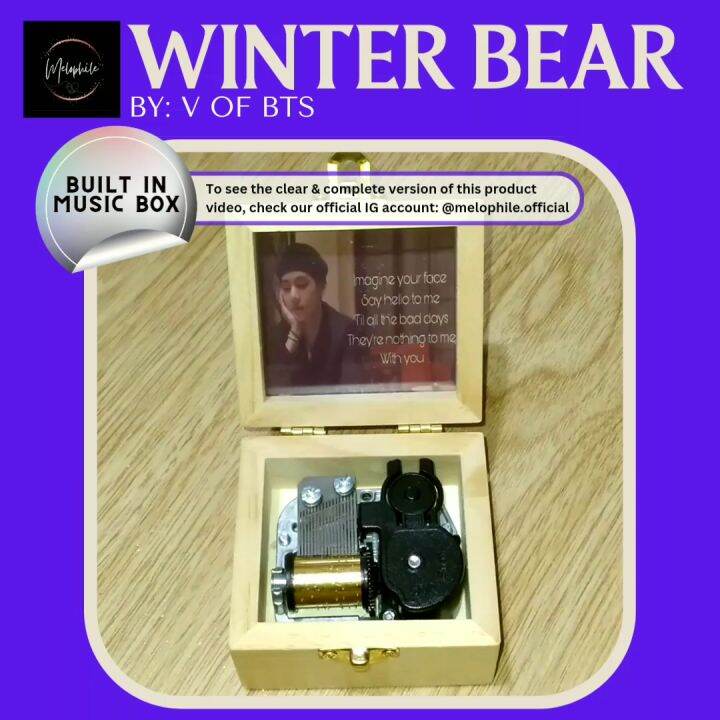 Winter Bear by V of BTS MUSIC BOX (BuiltIn) Lazada PH